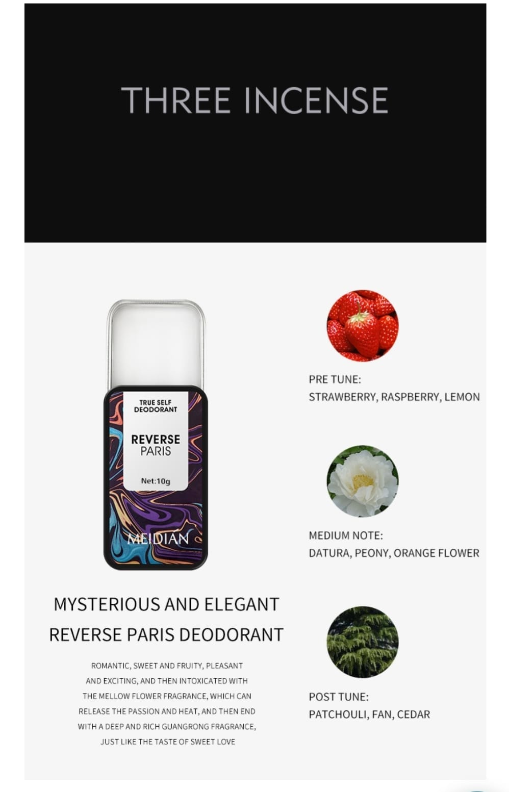Meidian Solid Perfume Long-Lasting Men's Fragrance Portable Balm Set - Image 5